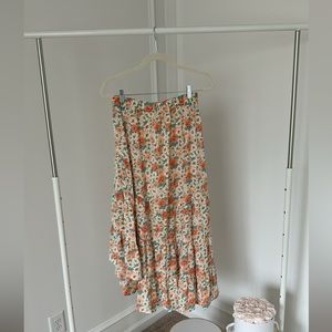Floral Midi Skirt